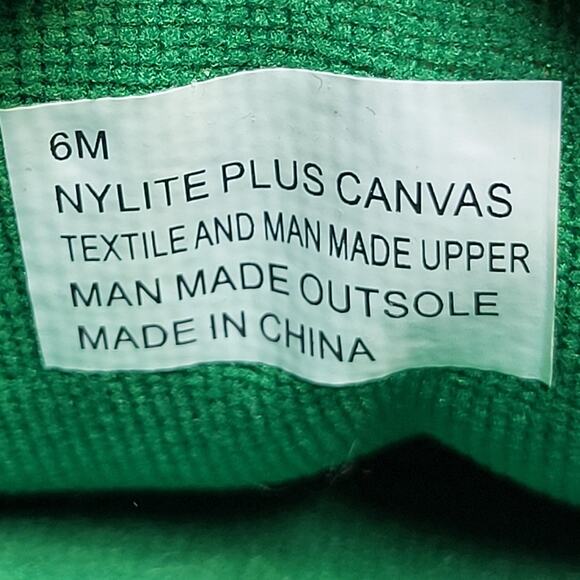 Tretorn Nylite Plus Canvas Shoes Womens Size 6 White Green Tennis Sneakers Retro - Picture 2 of 7